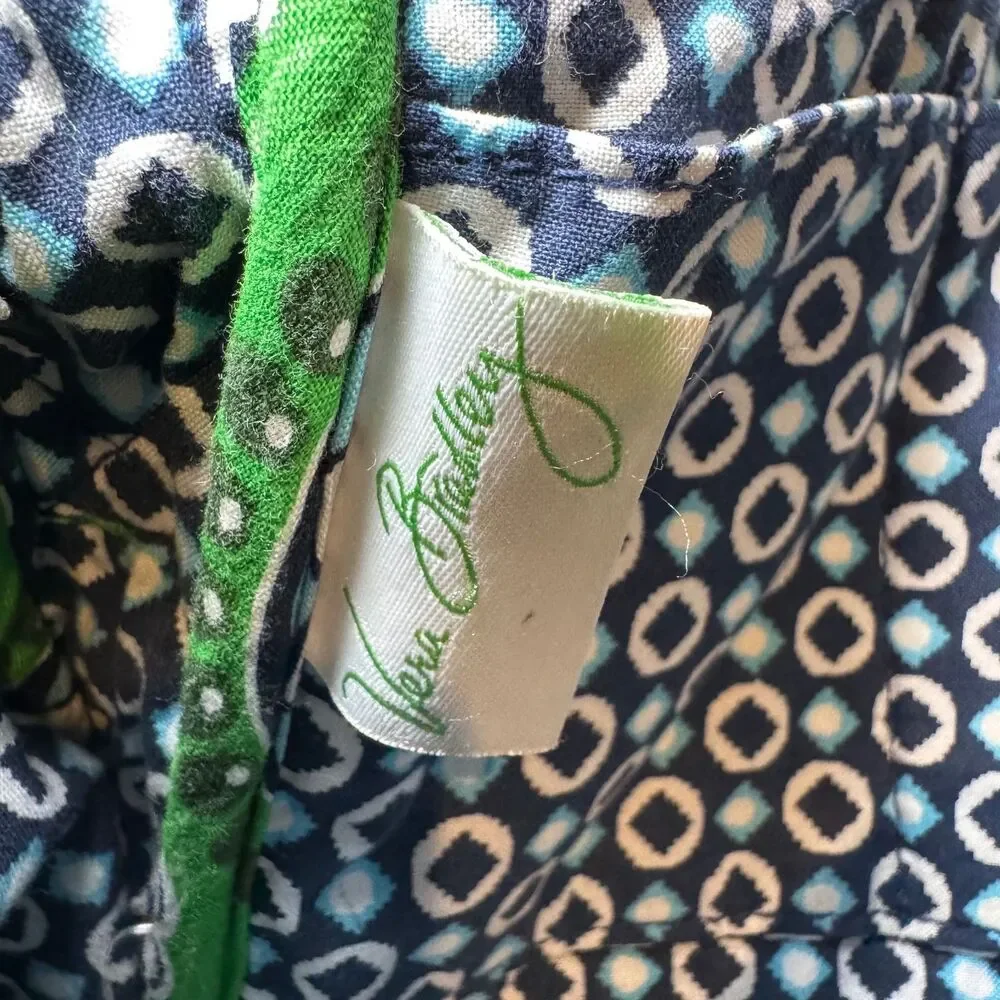 Vera Bradley Bag Green Mailbag Crossbody Cupcake Quilted Floral Retired Purse
